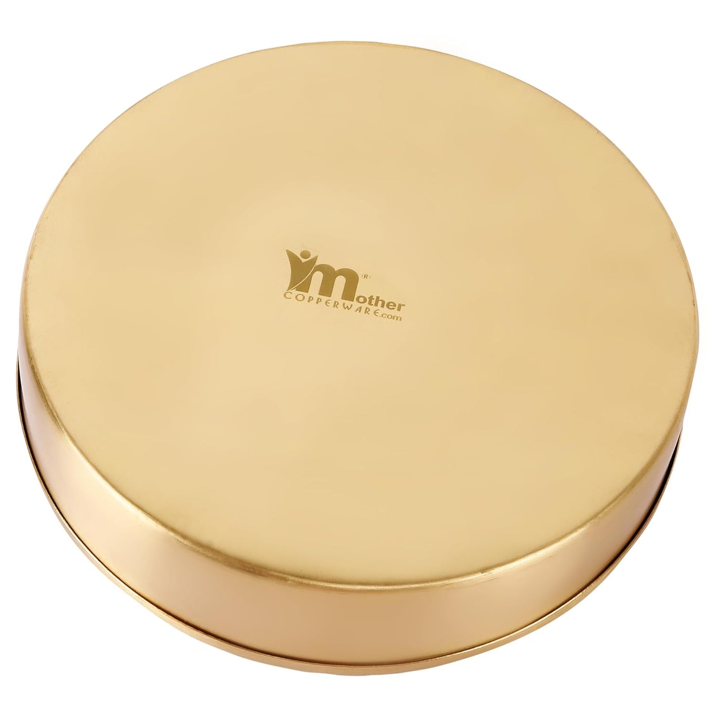 Mother copperware Pichola Brass Spice Box – Handcrafted Masala Dabba with 7 Containers (40ml Each) & Spoon | Traditional Brass Masala Box for Kitchen