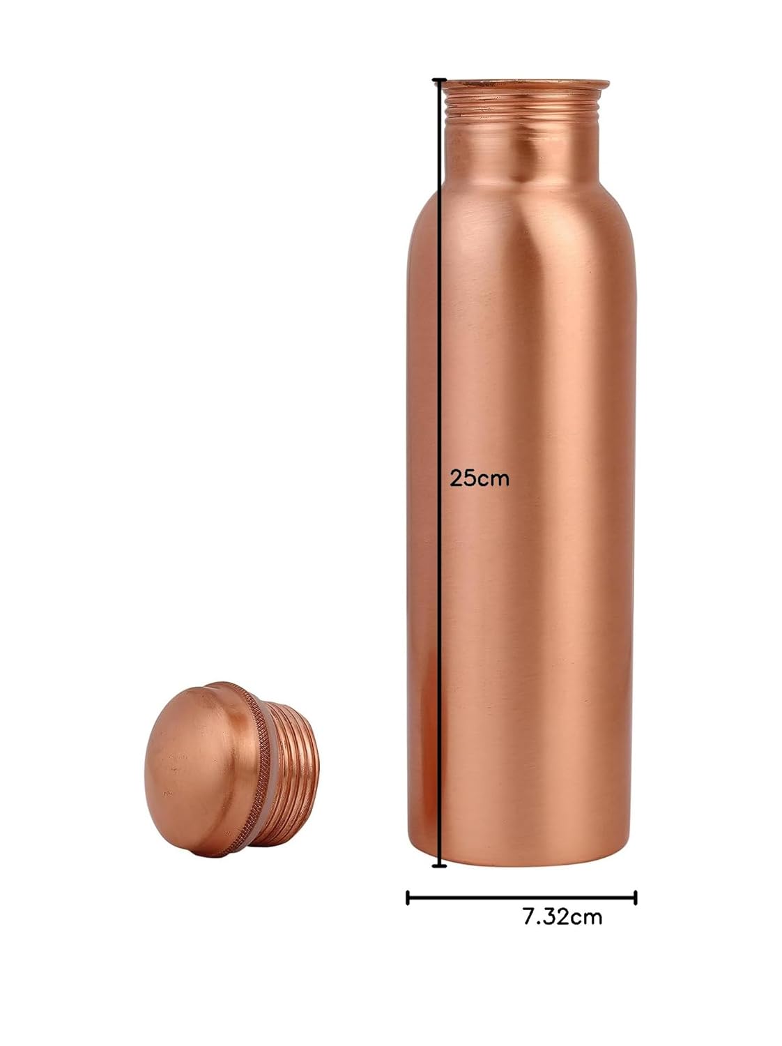 Mother Copperware Godavari Pure Copper Water Bottle -950ml I Leak-Proof, Ayurvedic Health Benefit Copper,Eco-Friendly Metal.