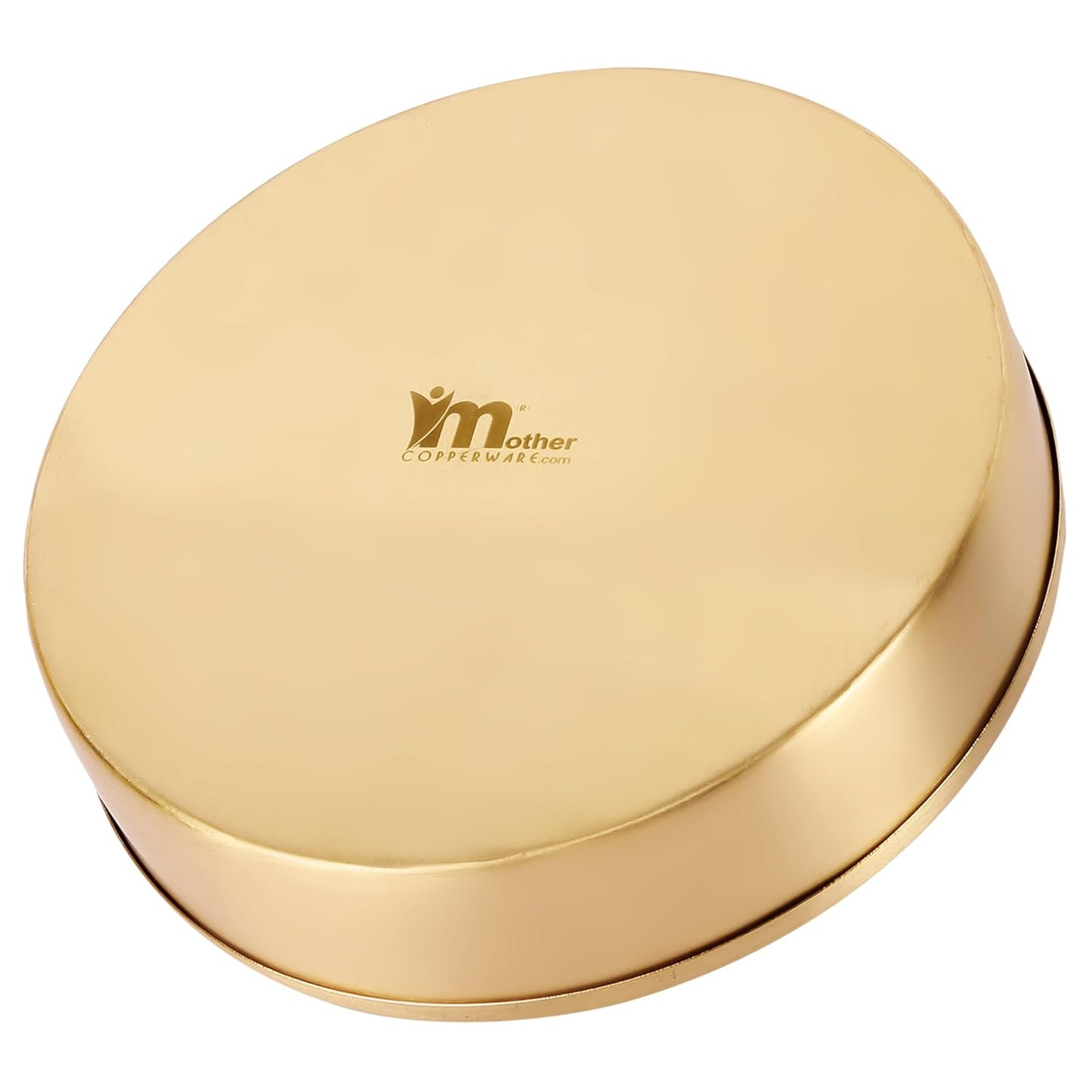 Mother copperware Nainital Brass Spice Box – Handcrafted Masala Dabba with 7 Containers (40ml Each) & Spoon | Traditional Brass Masala Box for Kitchen