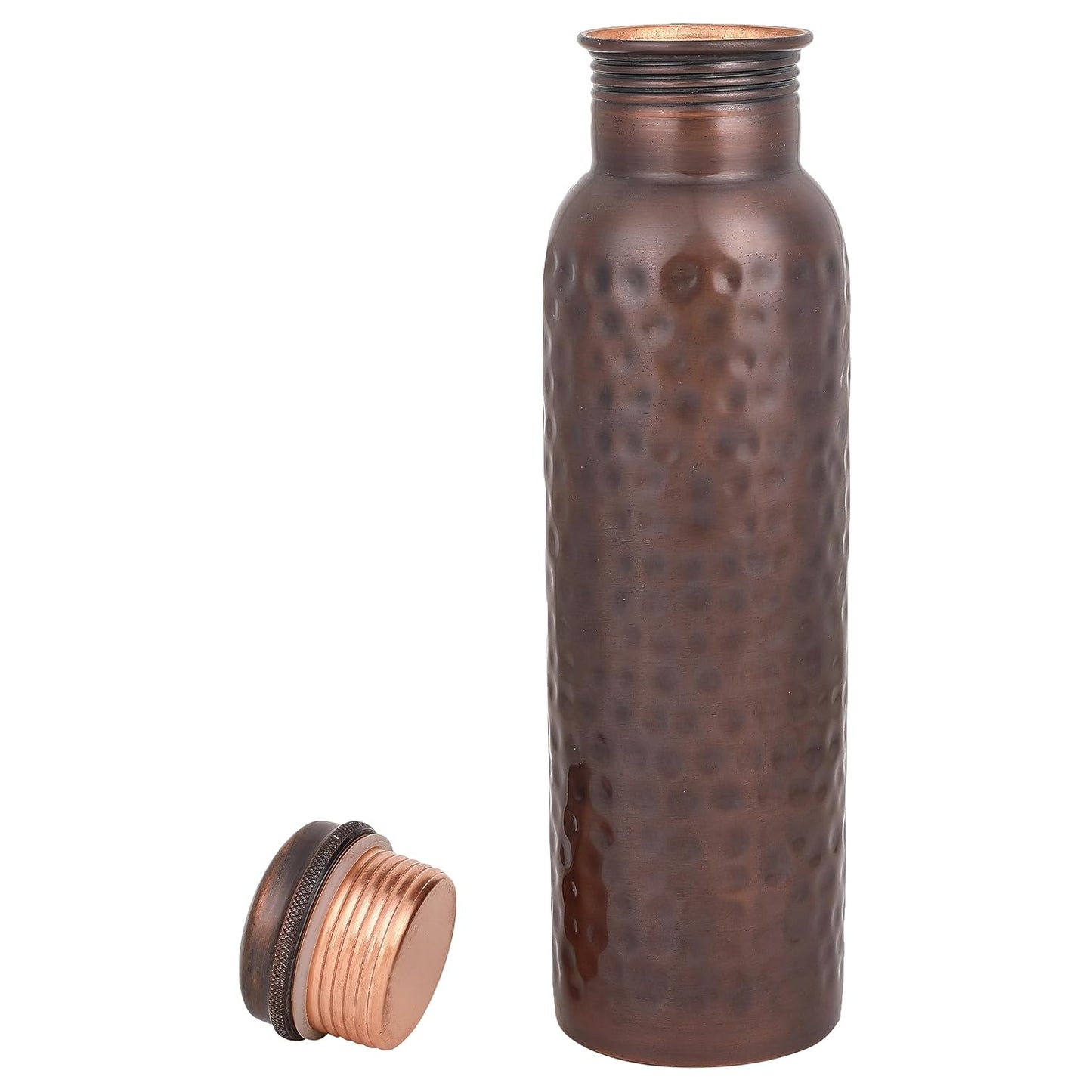 Mother Copperware Designer Copper Bottle, 950 ml, Copper | Leak Proof | Eco-Friendly|Office Bottle | Gym Bottle | Yoga Bottle | Home | Kitchen | Hiking | Treking Bottle | Travel Bottle