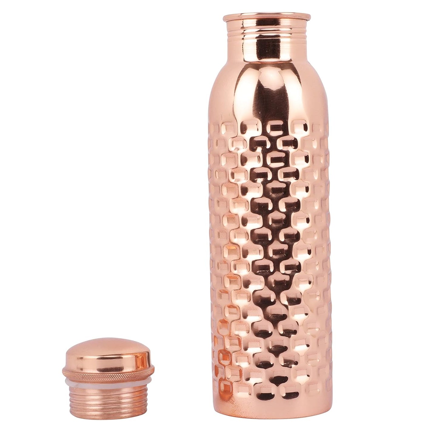 Mother Copperware Accu Copper Bottle, 950 ml, 1 Piece, Copper | Leak Proof | Eco-Friendly | Office Bottle | Gym Bottle | Yoga Bottle | Home | Kitchen | Hiking | Travel Bottle